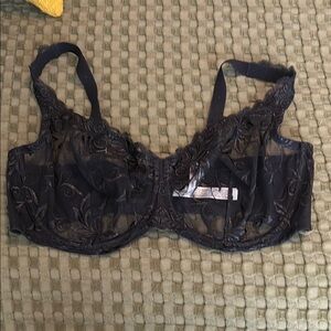 Elegant Black Lace Bra